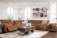 Signature Design Chocolate 2-Piece Power Reclining Sectional Loveseat