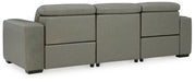 Signature Design Gray 3-Piece Power Reclining Sectional Sofa