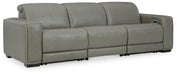 Signature Design Gray 3-Piece Power Reclining Sectional Sofa