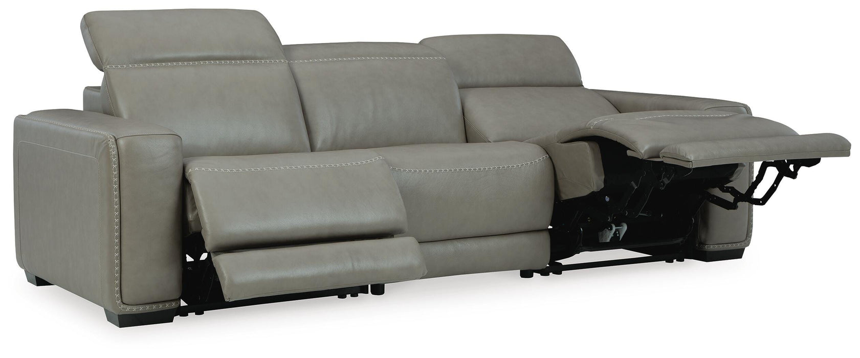Signature Design Gray 3-Piece Power Reclining Sectional Sofa