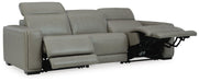 Signature Design Gray 3-Piece Power Reclining Sectional Sofa