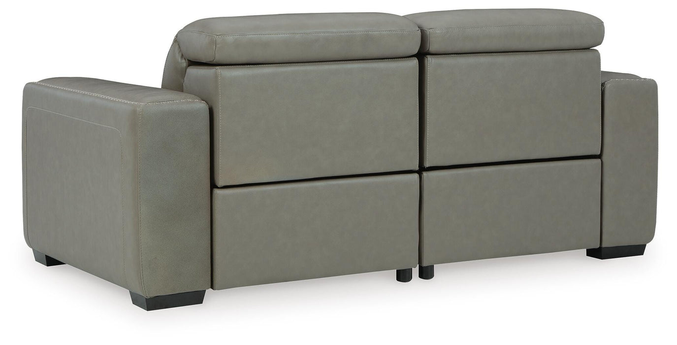 Signature Design Gray 2-Piece Power Reclining Sectional