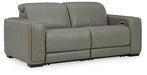 Signature Design Gray 2-Piece Power Reclining Sectional