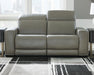 Signature Design Gray 2-Piece Power Reclining Sectional