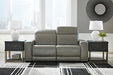 Signature Design Gray 2-Piece Power Reclining Sectional