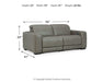 Signature Design Gray 2-Piece Power Reclining Sectional