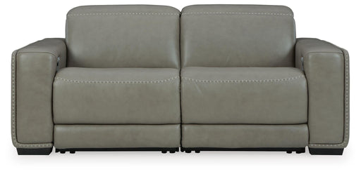 Signature Design Gray 2-Piece Power Reclining Sectional