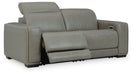 Signature Design Gray 2-Piece Power Reclining Sectional
