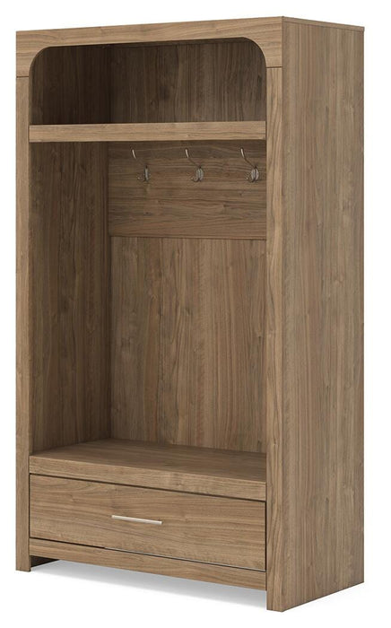 Signature Design Brown Hall Tree with Storage Bench