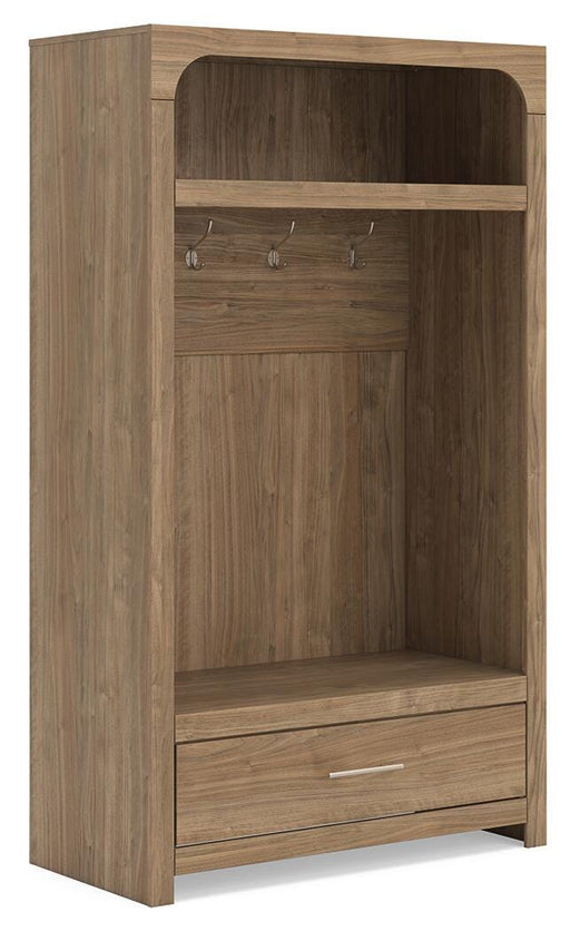 Signature Design Brown Hall Tree with Storage Bench