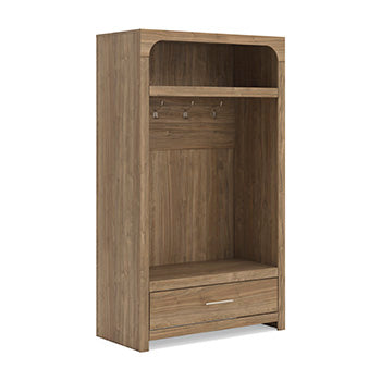 Signature Design Brown Hall Tree with Storage Bench