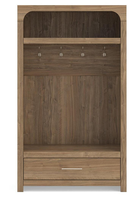 Signature Design Brown Hall Tree with Storage Bench