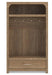 Signature Design Brown Hall Tree with Storage Bench