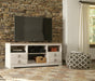 Signature Design Whitewash 3-Piece Entertainment Center