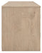 Signature Design Tan 71" TV Stand with Electric Fireplace