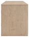 Signature Design Tan LG TV Stand w/Fireplace Option