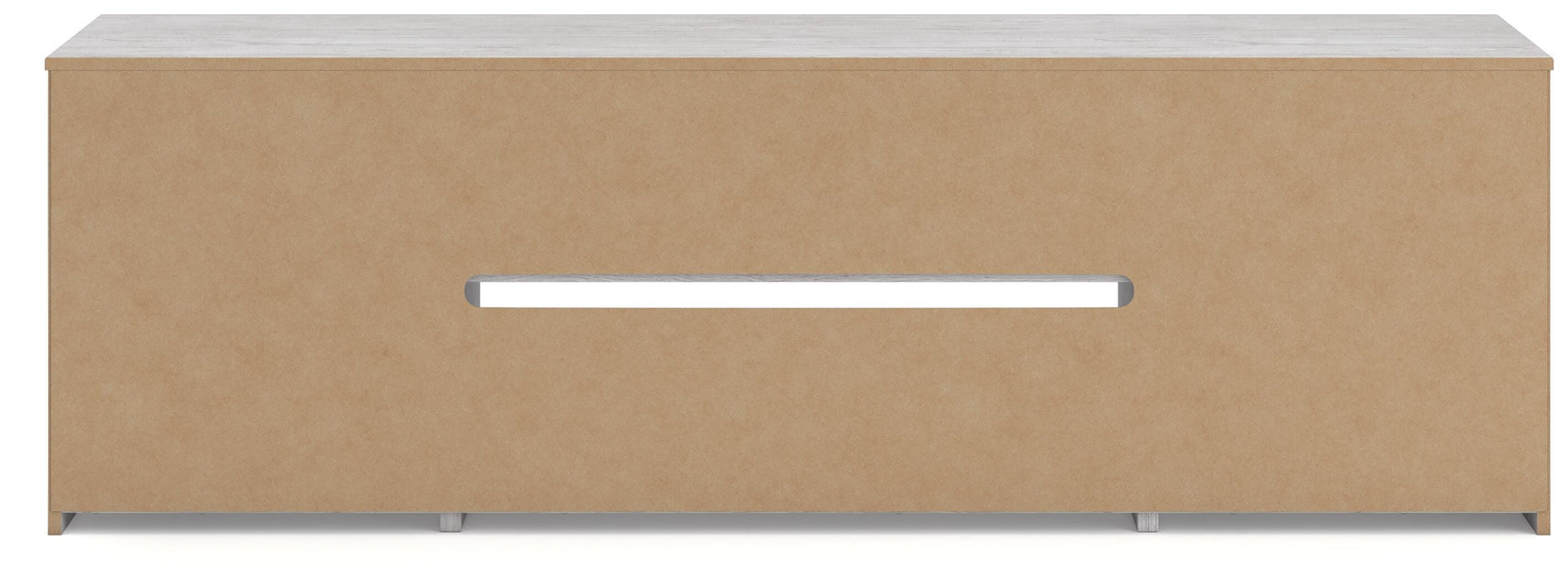 Signature Design Whitewash LG TV Stand w/Fireplace Option
