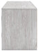 Signature Design Whitewash 71" TV Stand with Electric Fireplace