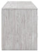 Signature Design Whitewash 71" TV Stand with Electric Fireplace