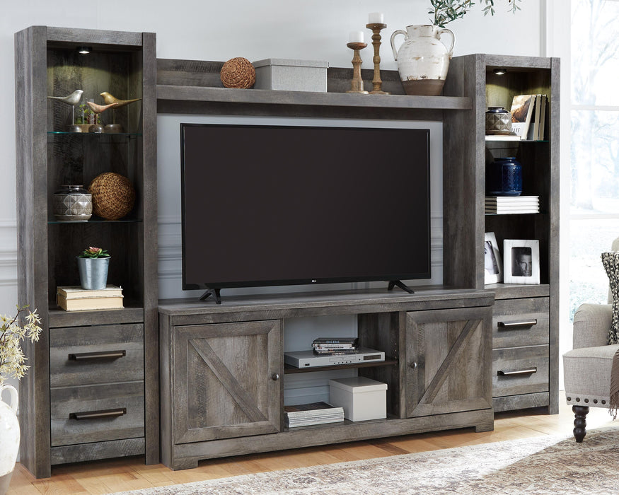 Signature Design Gray 4-Piece Entertainment Center