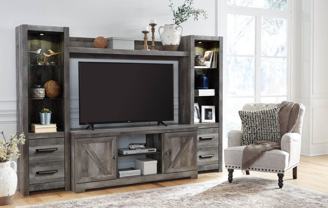 Signature Design Gray 4-Piece Entertainment Center