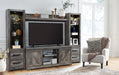 Signature Design Gray 4-Piece Entertainment Center