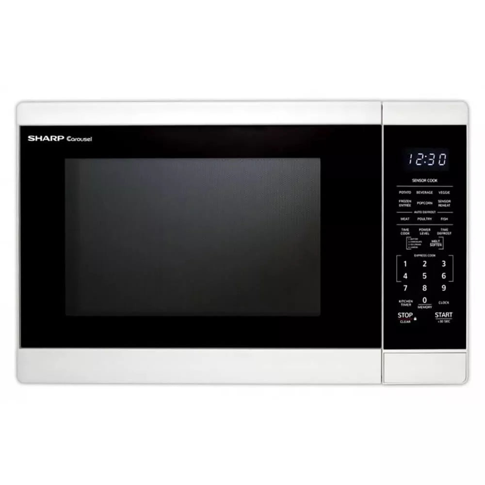 Sharp SMC1461HW 1.4 Cu. Ft. White Countertop Microwave Oven - display_model