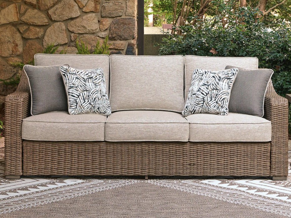 Revare Beach Beige Sofa with Cushion
