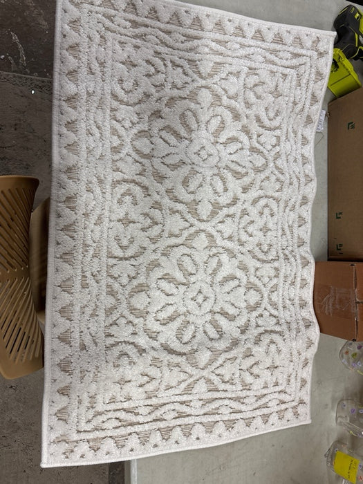 My Texas House Ryland 2' x 3' Driftwood Medallion Indoor/Outdoor Rug - new