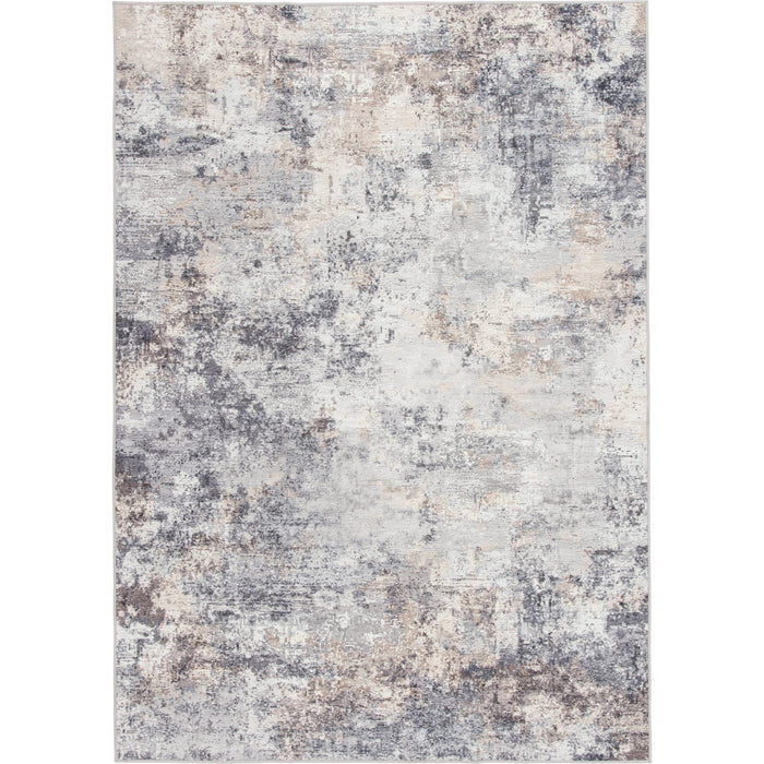 Better Homes & and Gardens Abstract Machine Washable Indoor Area Rug, Neutral, 8x10 - new