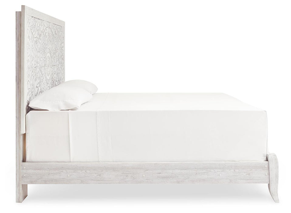 Paxberry Whitewash Paxberry King Panel Bed