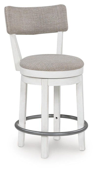 Robbinsdale Antique White UPH Swivel Barstool (Priced Per Item, Must Order 2, 4, 6, or 8)