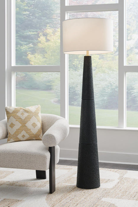 Hallburg Black Poly Floor Lamp (1/CN)