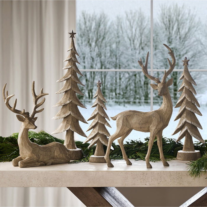Member's Mark Deer and Tree Décor, Set of 5 - open_box