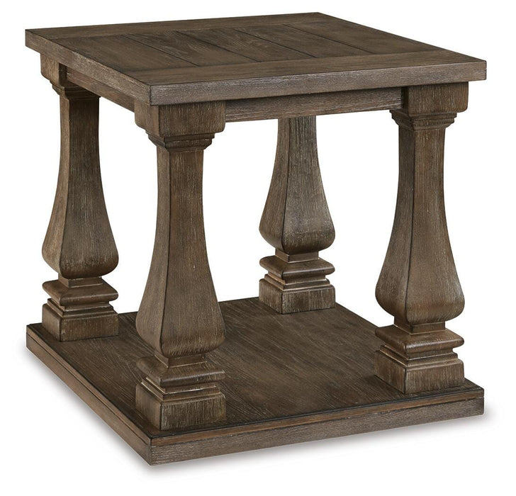 Johnelle Gray Rectangular End Table