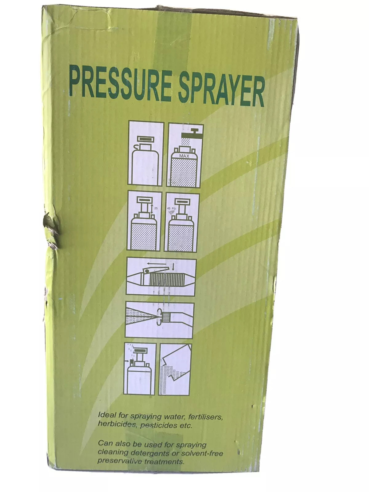 Yard Garden Lawn Pressure Sprayer 0.8 Gallon 3 Liter For Chemicals Fertilizer - open_box