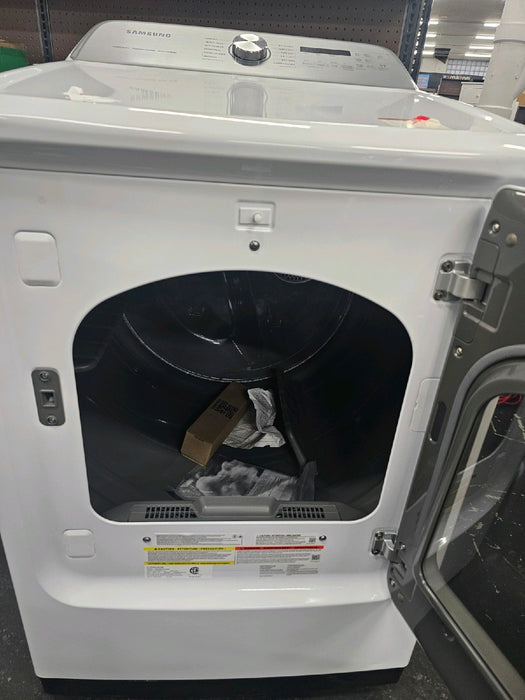 Samsung - 7.4 Cu. Ft. Smart Gas Dryer with Steam Sanitize+ - White - new