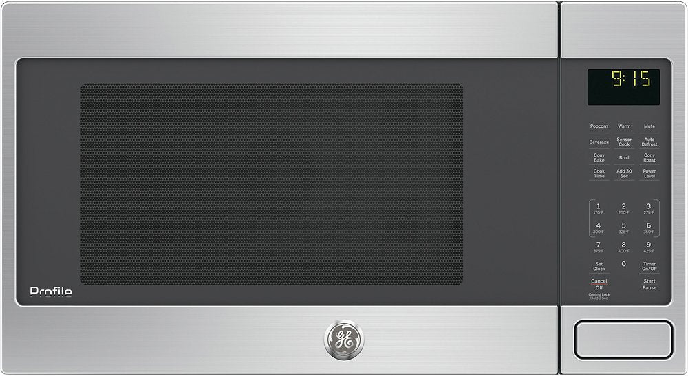 GE - 1.5 Cu. Ft. Mid-Size Microwave - Stainless Steel - display_model