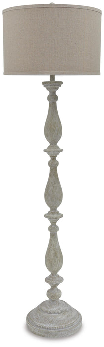 Bernadate Whitewash Poly Floor Lamp (1/CN)