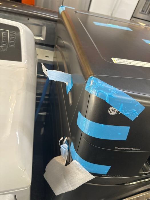 GE Profile - UltraFast 4.8 Cu. Ft. High-Efficiency Smart Front Load Washer and Electric Dryer Combo with Ventless Heat Pump - Carbon Graphite - new