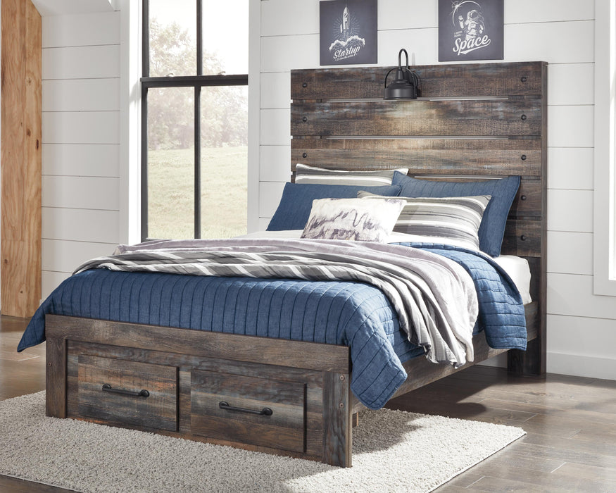 Drystan Multi Drystan Full Panel Bed with 2 Storage Drawers