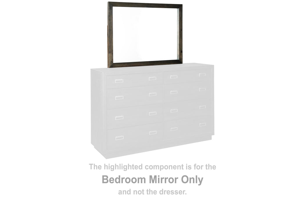 Hyndell Dark Brown Bedroom Mirror