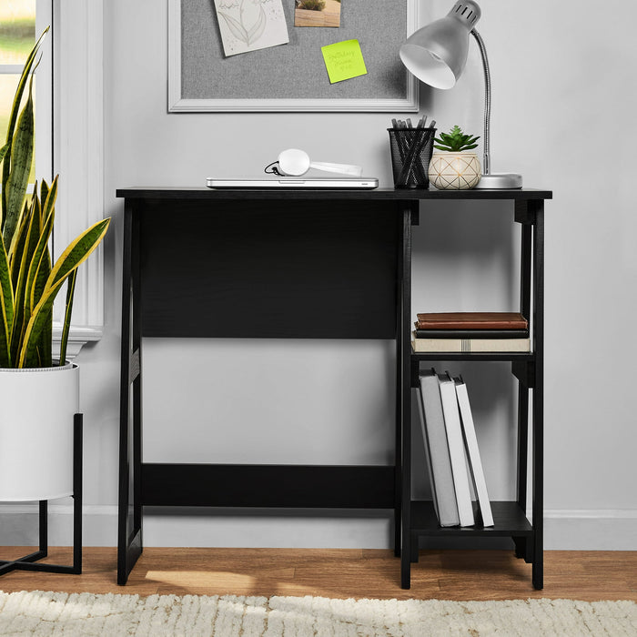Mainstays Quick Assembly Desk, Black Finish - new