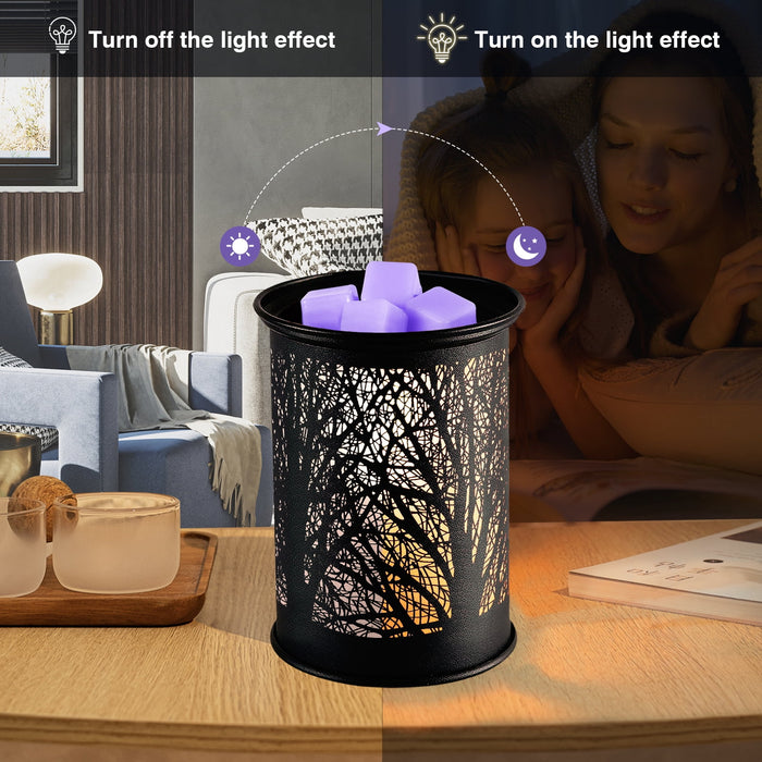 Ornix  Metal Wax Warmer, Electric Wax Melt Warmer for Scented Wax Fragrance Candle Oil Burner Melting Night Light for Gift Home Office Bedroom - new