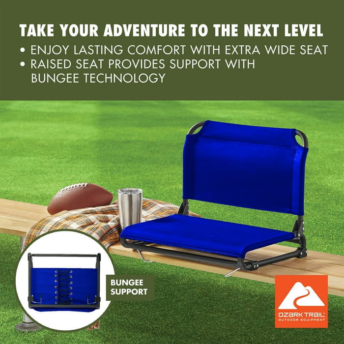 Ozark Trail Stadium Seat Royal Blue - new
