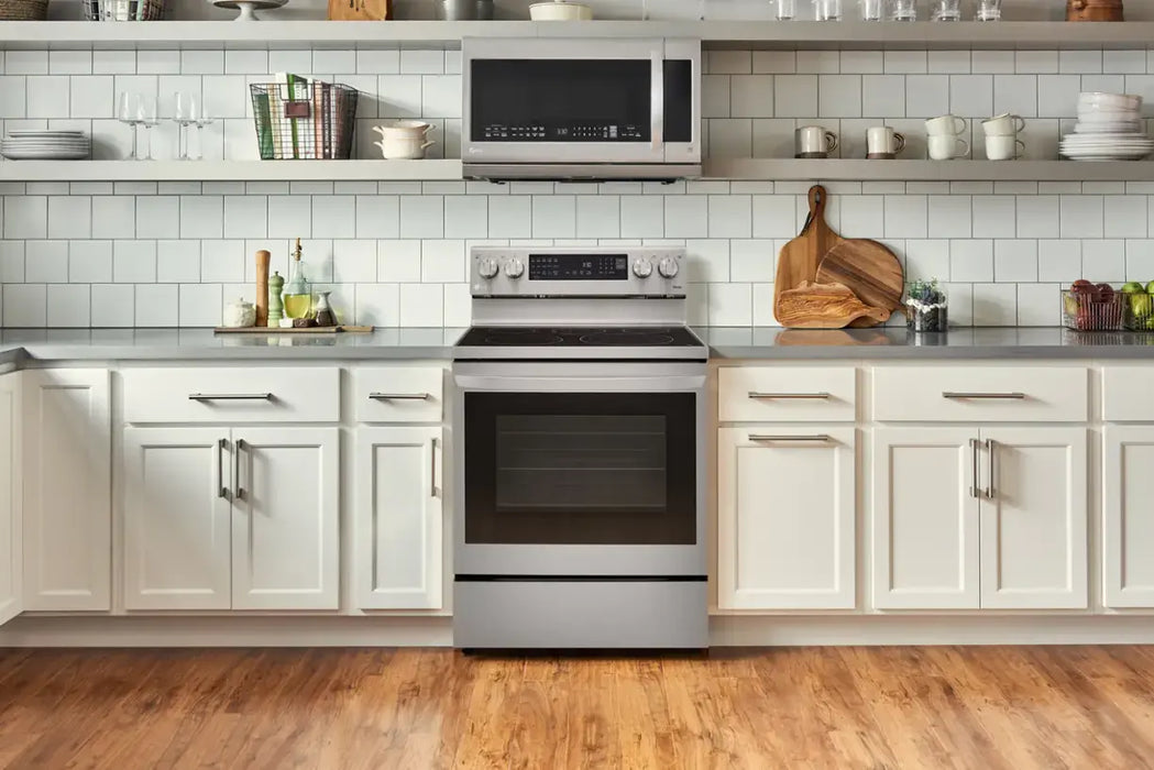 LG - 6.3 Cu. Ft. Smart Freestanding Electric Convection Range with EasyClean and InstaView - Stainless Steel - new