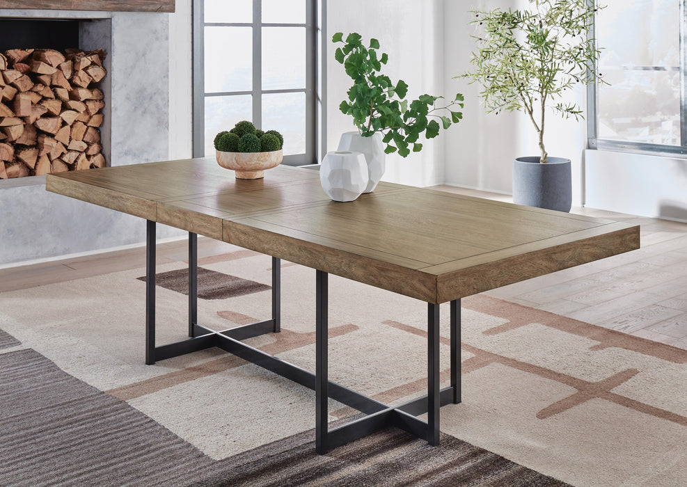 Tomtyn Light Brown RECT Dining Room EXT Table