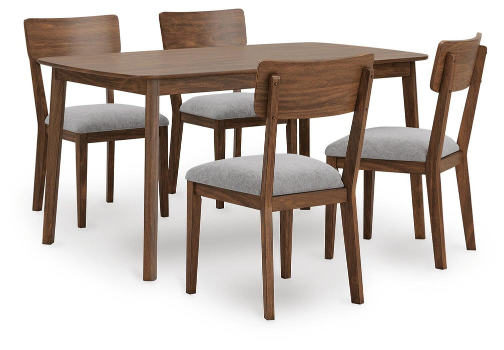 Lyncott Brown Dining Room Table Set (5/CN)