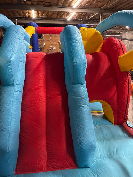 My 1st Jump N Play Rainbow Bounce House - use_like_new