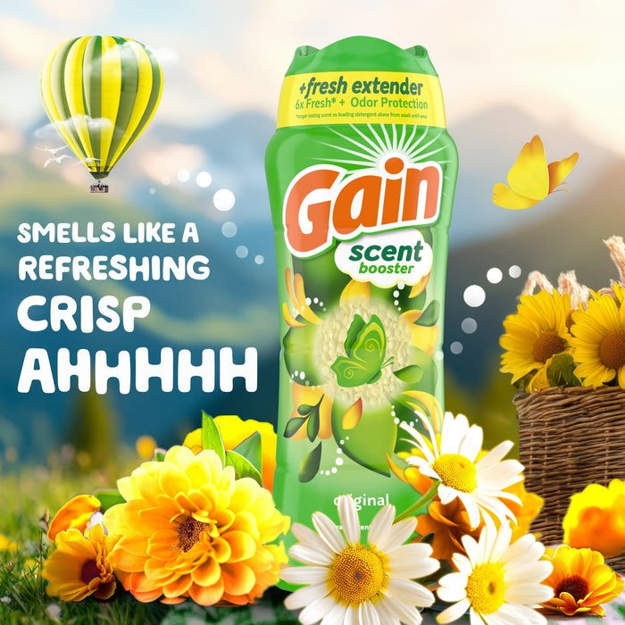 Gain Fireworks In-Wash Scent Booster Laundry Beads, Original Scent, 24 oz - open_box